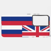 Samsung Galaxy S21 Ultra Case Flag von Hawaii Hülle (Linke Seite)