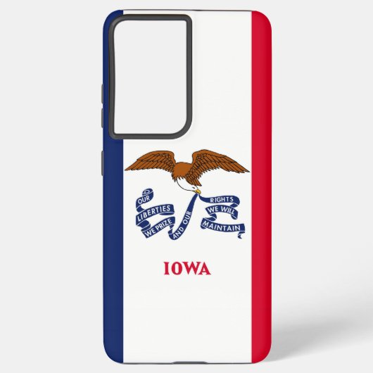 Samsung Galaxy S21 Ultra Case Flag von Iowa Hülle (Rückseite)