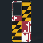 Samsung Galaxy S21 Ultra Case Flag von Maryland Hülle<br><div class="desc">Mit dem Samsung SGH-X500 und dem neuen Sony Ericsson Z800i präsentiert sich das Samsung SGH-E21 Ultra in einem eleganten und eleganten Design. Mit viel Liebe zum Detail gestaltet, präsentiert dieses Cover stolz die markanten Elemente der Maryland-Fahne. Es zeichnet sich durch ein einzigartiges Design von abwechselnden Quadranten aus Schwarz und Gold...</div>