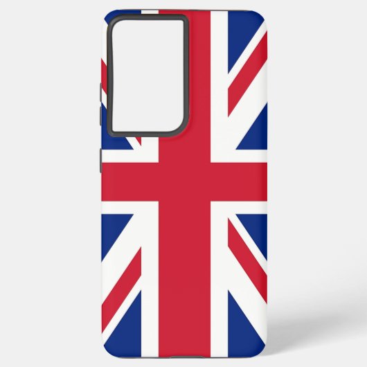 Samsung Galaxy S21 Ultra Case, Großbritannien-Flag Hülle (Rückseite)