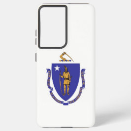Samsung Galaxy S21 Ultra Case Massachusetts Flag Hülle