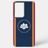 Samsung Galaxy S21 Ultra Case, Mississippi flag Samsung Galaxy Hülle (Rückseite)