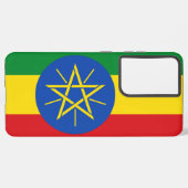 Samsung Galaxy S21 Ultra Case mit äthiopischer Fla Hülle (Linke Seite)