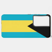 Samsung Galaxy S21 Ultra Case mit Bahamas-Flagge Hülle (Linke Seite)