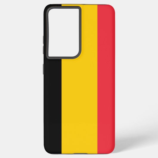Samsung Galaxy S21 Ultra Case mit belgischer Flagg Samsung Galaxy Hülle (Rückseite)
