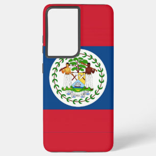 Samsung Galaxy S21 Ultra Case mit Belize-Flagge Samsung Galaxy Hülle