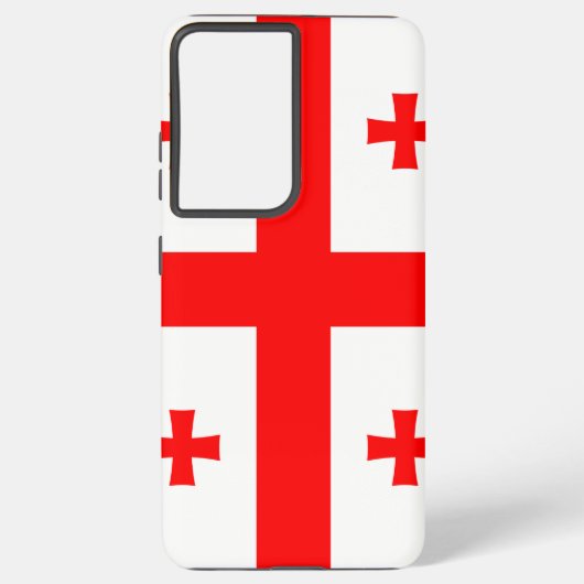 Samsung Galaxy S21 Ultra Case mit georgischer Flag Hülle (Rückseite)