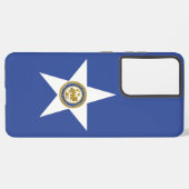 Samsung Galaxy S21 Ultra Case mit Houston-Flagge Hülle (Linke Seite)