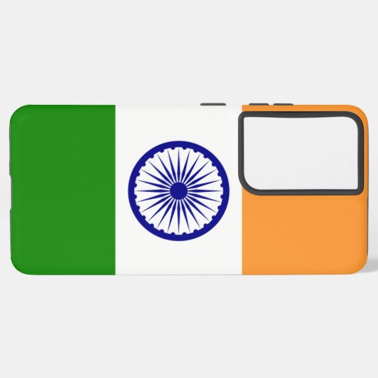 Samsung Galaxy S21 Ultra Case mit indischer Flagge Samsung Galaxy Hülle (Linke Seite)