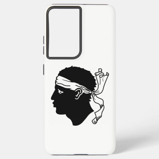 Samsung Galaxy S21 Ultra Case mit korsischer Flagg Hülle (Rückseite)