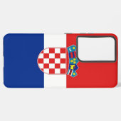 Samsung Galaxy S21 Ultra Case mit kroatischer Flag Hülle (Linke Seite)