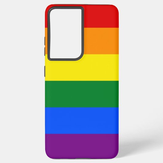 Samsung Galaxy S21 Ultra Case mit LGBT-Flagge Hülle (Rückseite)