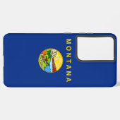 Samsung Galaxy S21 Ultra Case Montana Fahne Hülle (Linke Seite)