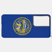Samsung Galaxy S21 Ultra Case Nebraska Flag Hülle (Linke Seite)