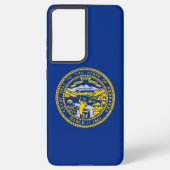 Samsung Galaxy S21 Ultra Case Nebraska Flag Samsung Galaxy Hülle (Rückseite)