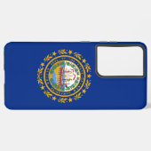 Samsung Galaxy S21 Ultra Case New Hampshire Flag Hülle (Linke Seite)