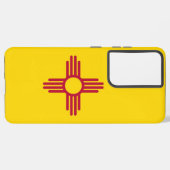 Samsung Galaxy S21 Ultra Case New Mexico Flagge Hülle (Linke Seite)
