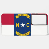 Samsung Galaxy S21 Ultra Case North Carolina Flagg Samsung Galaxy Hülle (Linke Seite)