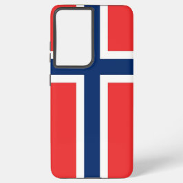 Samsung Galaxy S21 Ultra Case Norwegische Flagge Hülle
