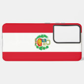 Samsung Galaxy S21 Ultra Case Peru Flag Samsung Galaxy Hülle (Linke Seite)