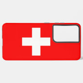 Samsung Galaxy S21 Ultra Case Schweiz Flagge Samsung Galaxy Hülle (Linke Seite)