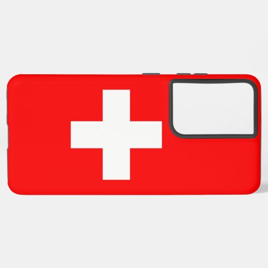 Samsung Galaxy S21 Ultra Case Schweiz Flagge Samsung Galaxy Hülle (Linke Seite)