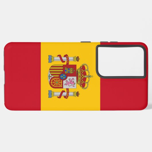 Samsung Galaxy S21 Ultra Case Spanien Flagge Samsung Galaxy Hülle (Linke Seite)