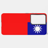 Samsung Galaxy S21 Ultra Case Taiwan-Flagge Hülle (Linke Seite)