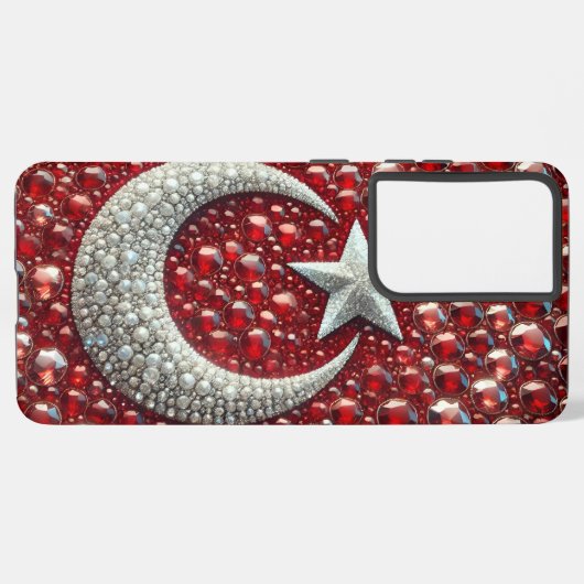 Samsung Galaxy S21 Ultra Case Türkei Farben Samsung Galaxy Hülle (Linke Seite)