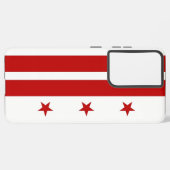 Samsung Galaxy S21 Ultra Case Washington DC Flagge Samsung Galaxy Hülle (Linke Seite)