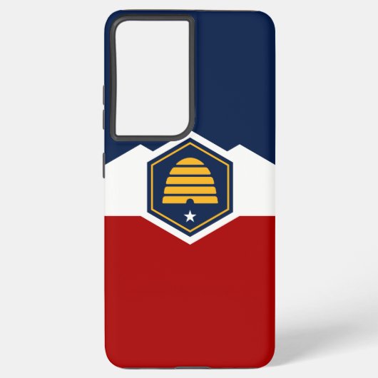 Samsung Galaxy S21 Ultra Case with Utah flag Hülle (Rückseite)