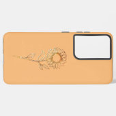 Samsung Galaxy s21 ultra Gehäuse Blume Design Stil Hülle (Linke Seite)