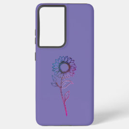Samsung Galaxy s21 ultra Gehäuse Blume Design Stil Hülle