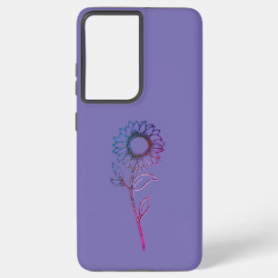 Samsung Galaxy s21 ultra Gehäuse Blume Design Stil Hülle