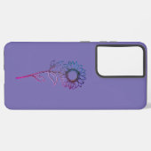 Samsung Galaxy s21 ultra Gehäuse Blume Design Stil Hülle (Linke Seite)