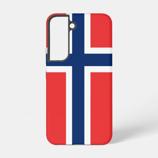 Samsung Galaxy S22 Case Flag Norwegen Samsung Galaxy Hülle (Rückseite)
