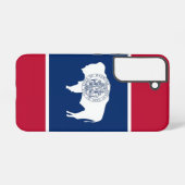 Samsung Galaxy S22 Case Flag of Wyoming Samsung Galaxy Hülle (Rückseite (Horizontal))