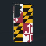 Samsung Galaxy S22 Case Flag von Maryland Hülle<br><div class="desc">Mit unserer exklusiven Handyabdeckung mit der Staatsflagge verwandeln Sie Ihre Samsung Galaxy S22 in eine Feier von Marylands Stolz! Mit viel Liebe zum Detail gestaltet, präsentiert dieses Cover stolz die markanten Elemente der Maryland-Fahne. Es zeichnet sich durch ein einzigartiges Design von abwechselnden Quadranten aus Schwarz und Gold mit einer diagonalen...</div>