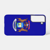 Samsung Galaxy S22 Case Flag von Michigan Hülle (Rückseite (Horizontal))