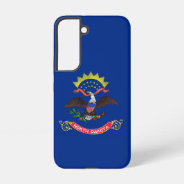 Samsung Galaxy S22 Case Flag von North Dakota Hülle