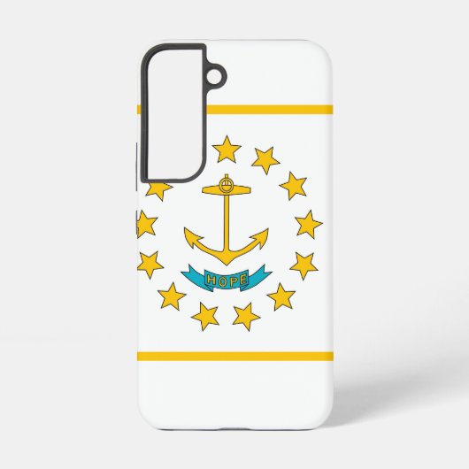 Samsung Galaxy S22 Case Flag von Rhode Island Hülle (Rückseite)