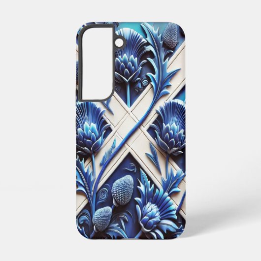 Samsung Galaxy S22 Case mit schottischen Thistles Samsung Galaxy Hülle (Rückseite)