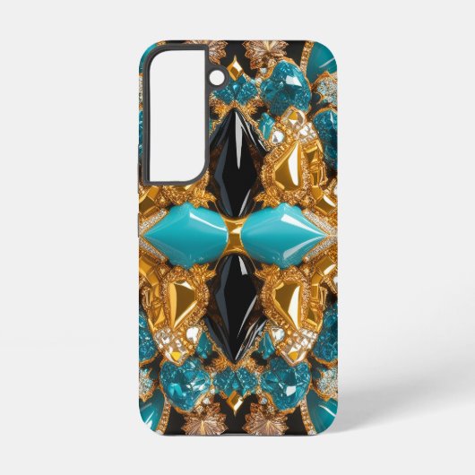 Samsung Galaxy S22 Fall mit Bahamas Farben Hülle (Rückseite)