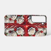 Samsung Galaxy S22 Fall mit englischer Rose Samsung Galaxy Hülle (Rückseite (Horizontal))