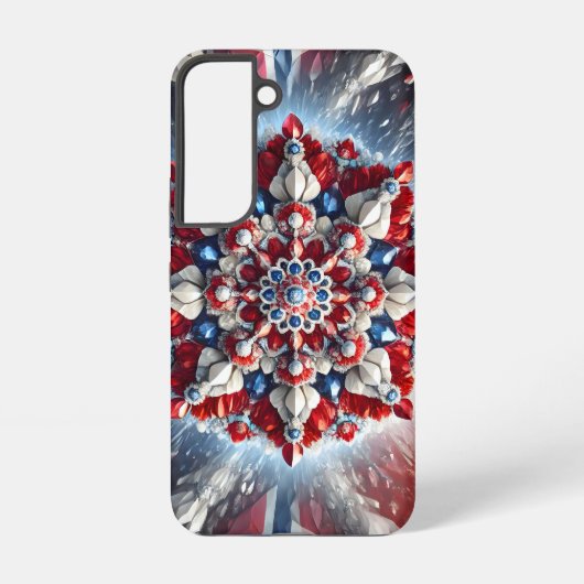 Samsung Galaxy S22 Fall mit norwegischen Farben Hülle (Rückseite)