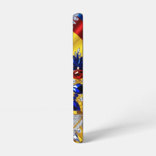 Samsung Galaxy S22 Fall mit rumänischen Farben Samsung Galaxy Hülle (Linke Seite)