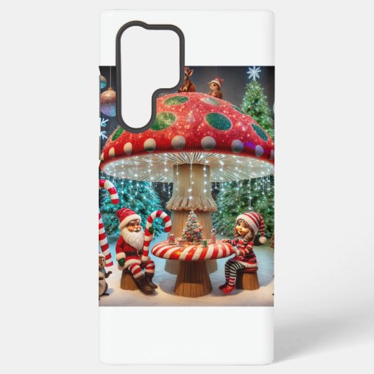 Samsung Galaxy S22 Fall: Weihnachts-Pilzdesign Hülle (Rückseite)