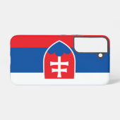 Samsung Galaxy S22 Fallflagge der Slowakei Hülle (Rückseite (Horizontal))