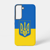 Samsung Galaxy S22 Fallflagge der Ukraine Hülle (Rückseite)