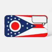 Samsung Galaxy S22 Fallflagge des Ohio Staat Samsung Galaxy Hülle (Rückseite (Horizontal))